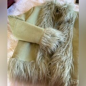 princess polly green penny lane coat